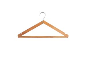Beech Wood clothes hanger kit - Italian model - 3 pieces 45 cm